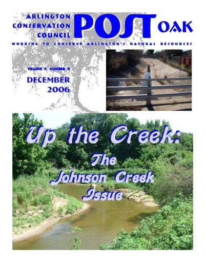 Post Oak Newsletter cover — December 2006