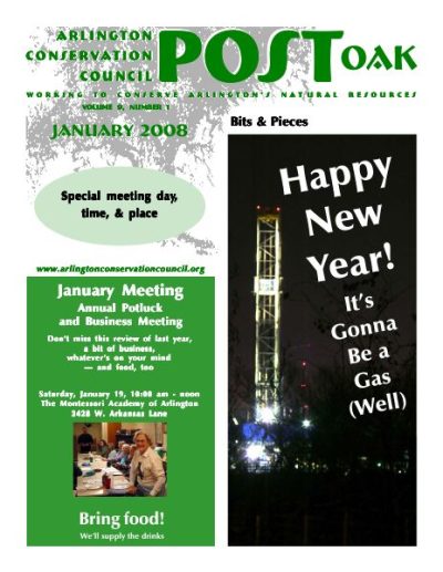 Post Oak Newsletter cover — January 2008